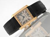 Cartier Damen "TANK FRANCAISE" 750/- Gelbgold Quarz