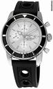 Breitling SuperOcean Heritage Chronograph Silver Dial Mens Watch A1332024-G698