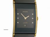 Rado Integral Ceramica Jubile Keramik/Gelbgold Diamond 35x24mm