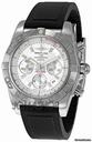 Breitling Chronomat B01 Silver Dial Chronograph Mens Watch AB011012-G684BKPD