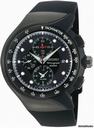 Seiko Streamline Black Rubber Strap Chronograph Mens Watch SNAD45P2