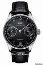 IWC Portuguese 7 Day Automatic Black Dial