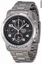 Seiko Titanium Black Dial Mens Watch SNA113