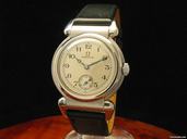 Omega Edelstahl Handaufzug Herrenuhr