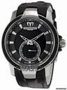 Technomarine UF6 Black Dial Black Leather Strap Ladies Watch 609021