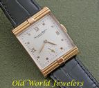 IWC VINTAGE 18K ROSE GOLD RECTANGULAR