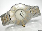 Cartier "must de Cartier 21" EDELSTAHL/vergoldet