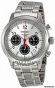 Seiko Silver-tone Dial Black Chronograph Mens Watch SSB003