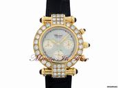 Chopard Ladies Imperiale Yellow Gold Diamond & Ruby Chronograph RARE