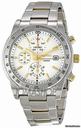 Seiko Silver Dial Chronograph Tachymeter Stainless Steel Mens Watch SNDD07