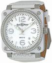 Bell & Ross White Ceramic Diamond Mother of Pearl Mens Watch BR0392-WH-C-D-SCA