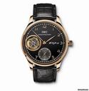 IWC Portuguese Tourbillion F.A. Jones Hand Wound Rose Gold Black Dial