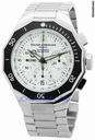 Baume & Mercier &  Riviera Sporty Stainless Steel White Chronograph Mens Watch 8724