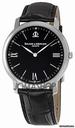 Baume & Mercier and  Classima Executives Black Leather Bracelet Mens Watch MOA8850