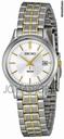 Seiko Two-tone Stainles Steel Silver Dial Ladies Watch SXDC39