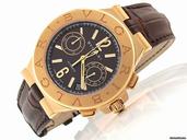Bulgari Herren "DIAGONO" 750/- Gelbgold Automatik