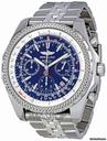 Breitling Bentley Motors Blue Dial Chronograph Stainless Steel Mens Watch A2536212-C618SS