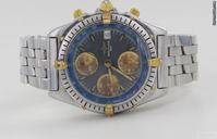 Breitling Chronomat Stahl / Gold mit Pilotband in Stahl