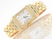 Jaeger-LeCoultre Damen "REVERSO DUO FACE" 750/- Gelbgold Handaufzug