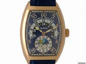Franck Muller Cintree Curvex Double Retrograde Jour et Nuit Rosegold 50x36mm
