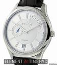 Zenith Elite Captain Power Reserve Silver NIB
