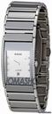 Rado Integral Silver Dial Diamond Platium Tone Ceramic Mens Watch R20732712