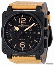 Bell & Ross Instrument Heritage Black Dial Chronograph Automatic 42MM Mens Watch BR-03-94-HERITAGE