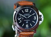 Panerai PAM 005 N Luminor Marina w Logo Dial & Second Hand 44 mm