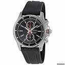 Seiko Black Rubber Strap Chronograph Mens Watch SNN243P2