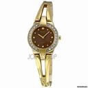 Seiko Brown Dial Gold-tone Solar Ladies Watch SUP054