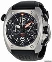 Bell & Ross Marine Black Dial Chronograph Mens Watch BR0294-BL-ST