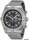 Breitling Chronomat Evolution Slate Dial Diamond Bezel Automatic Mens Watch A1335653-F517SS