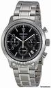 Seiko Black Dial Stainless Steel Chronograph Mens Watch SSB007
