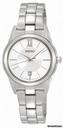 Seiko Silver Dial Stainless Steel Ladies Watch SXDC77