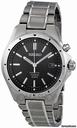 Seiko Kinetic Black Dial Titanium Mens Watch SKA493