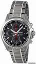 Seiko Chronograph Tachymeter Black Dial Titanium Mens Watch SNDC93