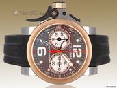 Graham Chronofighter R.A.C Trigger Havana Rush Chronograph - 46mm Stainless Steel & 18k Rose Gold - Boxes/Papers & As-New