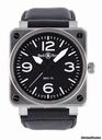 Bell & Ross Aviation Black Dial Steel Case Automatic 46 MM Mens Watch BR01-92-STEEL