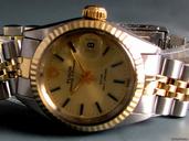 Tudor "Princess Oysterdate", Damenuhr, Stahl/Gold