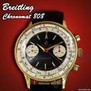 Breitling Chronomat 808  mit der ber��hmten Perlenl��nette