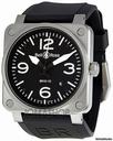 Bell & Ross Aviation Black Dial Steel Case Automatic 42 MM Mens Watch BR-03-92-STEEL