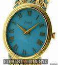 Piaget Vintage Ladies 18k Yellow Gold/Enamel 9821 E14 B+P