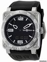 Bell & Ross Type Aviation Black Dial Steel Case Mens Watch 03-TYPE-AVI-ST