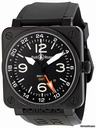 Bell & Ross Aviation GMT Black Dial Automatic 46MM Mens Watch BR-01-93-GMT
