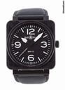 Bell & Ross Aviation Black Dial Automatic 46 MM Mens Watch BR01-92-CB