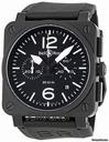 Bell & Ross Aviation Black Dial Chronograph Mens Watch BR0394-BL-CA