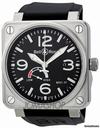 Bell & Ross Aviation Reserve De Marche Black Dial Mens Watch BR01-97-STEEL