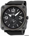 Bell & Ross Aviation Black Dial Ceramic Case Unisex Watch BRS-BL-MATCER
