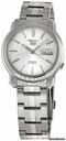 Seiko 5 Silver Dial Stainless Steel Automatic Mens Watch SNKK65