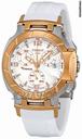 Tissot T-Race Chronograph White Rubber Strap Ladies Watch T0482172701700